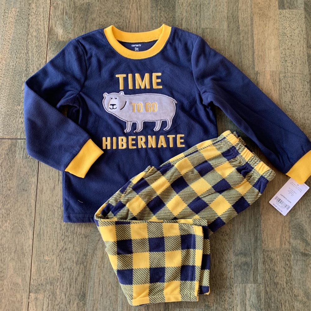 NEW carters pajamas set 3t